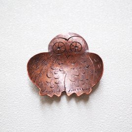 茶匙　シロフクロウ　銅の画像