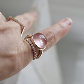 K10[morganiteのchampagne]ringの画像