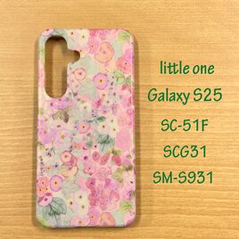 【リバティ生地】ホリーホックスピンク Galaxy S25の画像