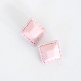 Pastel Airas~square~【レザーピアス/イヤリング】“Sakura”の画像