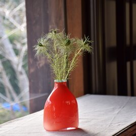 konoha花瓶すぼみくち～赤×ミント～