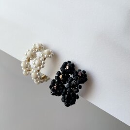 3D flower イヤリングの画像