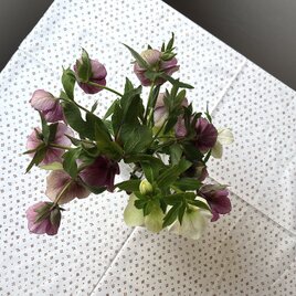 【marimekko】 muija ヴィンテージ ラウンドテーブル用 テーブルクロス / マリメッコ 廃番生地 布 丸テーブルの画像