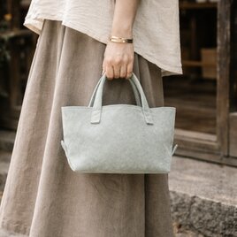 本革 スウェード ミニトート スモールフィールドバッグ セージグリーン 山羊革 軽量 小さめ シンプル ユニセックス