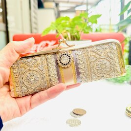 大人女子の仕分けの出来るリボンのコインケース　No.155の画像