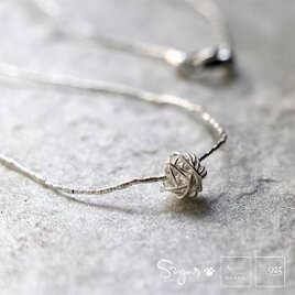 silver925 カレンシルバー　一粒モチーフネックレスの画像