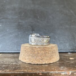 ハンドメイドリングno.107 シルバーアクセサリー スプーンリング 