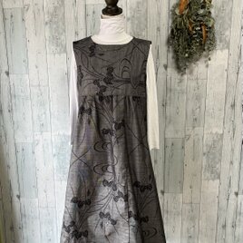 着物リメイク 浴衣有松絞り フレンチ袖チュニック