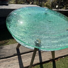 現品　新作カフェテーブル　ドルフィン　水面　エメラルドブルーの海　の画像