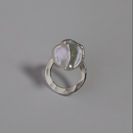 freckle.【kaori香】淡水バロックパール×silver925サークル】両耳用 /パールピアス/フォーマルピアスの画像