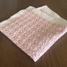 刺し子♡ふきん(桜づくし) | iichi 日々の暮らしを心地よくする