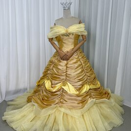 オーバードレス チュールケープ シースルー くるみボタン ハイネック  