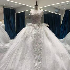 オーバードレス チュールケープ シースルー くるみボタン ハイネック  