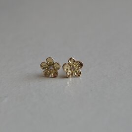 K18ペアピアス　梅と雫の画像