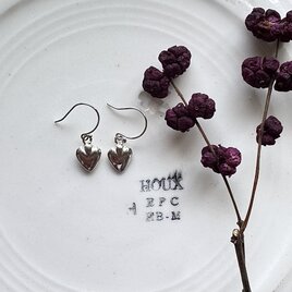 オリジナルシルバー925ハートピアス（TJ11035）の画像