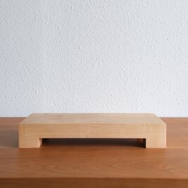 【1点限定】無垢材の切出し脚付き台　ハードメープル　オイル仕上げ　＜3＞の画像