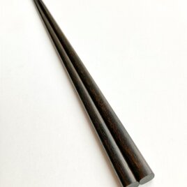 シンプルな摺り漆箸 (黒呂色漆)の画像