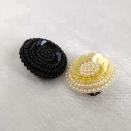 happy circle brooch　Light yellowの画像