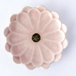 【大特価】【新品】【特価】 美濃焼　花型デイジー小皿プレート　ピーチ　10枚セット　サイズ：約Φ11.8×1.7cmの画像