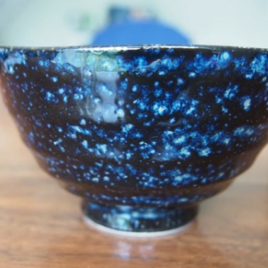 ◆新品◆ 美濃焼　星空波形茶碗　【紙箱】　1個のサイズ：直径：11.5cm  高さ：6.5cm  深さ：5.5cmの画像