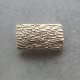 バレッタ　砂紋　マクラメレースの画像