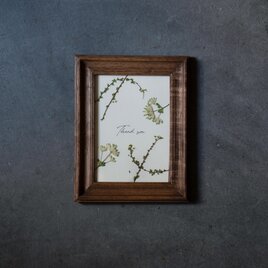 【母の日ギフトにおすすめ】押し花アートフレーム「Thank you」Greenの画像