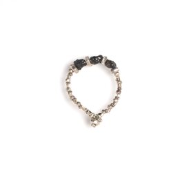 -Black diamond- silver ringの画像