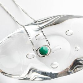 二ツ輪【Jade】 七宝焼ペンダント 純銀張七宝の画像