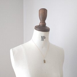 オリーブカラークォーツ(水晶)/k14gfネックレス