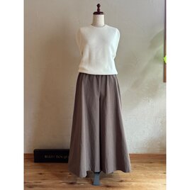 コットンナイロン　「濃いベージュ」丈オーダーの画像