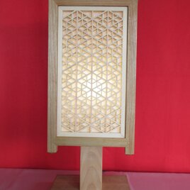 　　碧　　帝つなぎの組子　　高級民芸品の灯りの画像