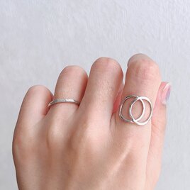 シルバーリング【Bururi】950　デザインリング　サイズオーダーの画像