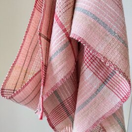 【手織り】木綿のストール#22