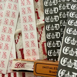 イニシャルテープのペーパーシール　200枚の画像