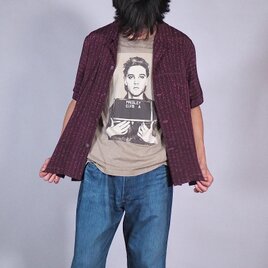 着物リメイク テーラーシャツ UMUI ユニセックス シルクシャツL