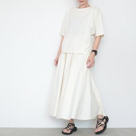 初夏のお試しセット：awesome tops × 2way FAB skirt / off whiteの画像