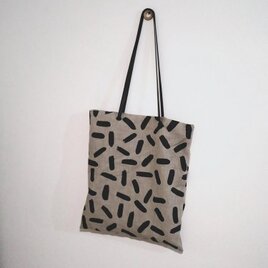 リネンのトートバッグ (持ち手細め)の画像