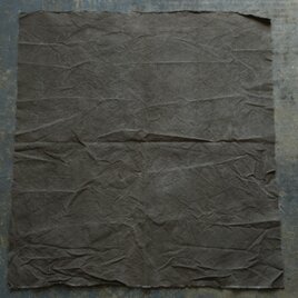 コーヒー染め大判布　平織帆布　92×100cm ＜E＞