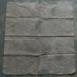 コーヒー染め大判布　平織帆布　92×98cm ＜F＞