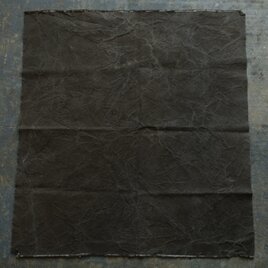 コーヒー染め大判布　平織帆布　92×102cm ＜G＞