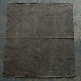 コーヒー染め大判布　平織帆布　92×102cm ＜H＞
