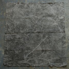 コーヒー染め大判布　平織帆布　92×101cm ＜J＞