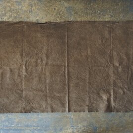コーヒー染め大判布　平織帆布　91×178cm ＜L＞
