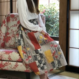 銘仙スカート柔らかなお花たちM〜Lの画像