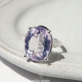 ラベンダー クォーツ リング / Lavender Quartz Ringの画像