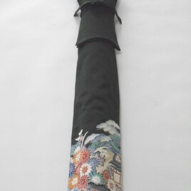 矢筒袋　黒留　友禅染の画像