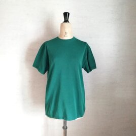 【新作】和紙素材で超快適♡肌が呼吸する♡Tシャツニットプルオーバー　マラカイトグリーンの画像