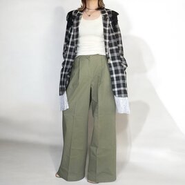 used chino cloth pants (khaki)の画像
