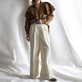 used chino cloth pants (ecru)の画像