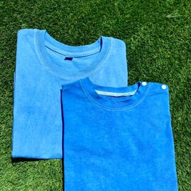 藍染　ベビー・キッズTシャツ